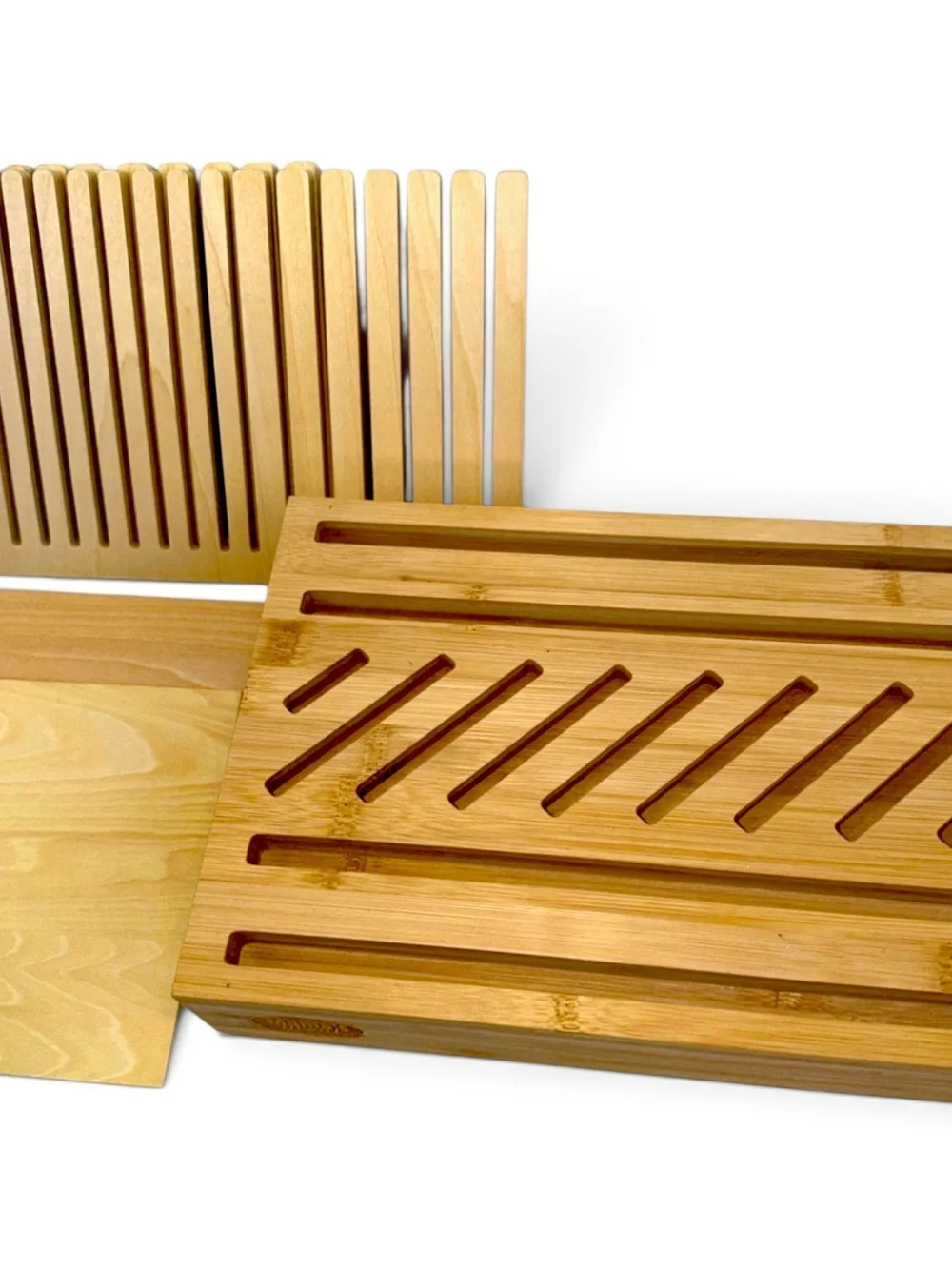 Mama's Great Bamboo Bread Slicer Adjustable Foldable Homemade Bread Guide